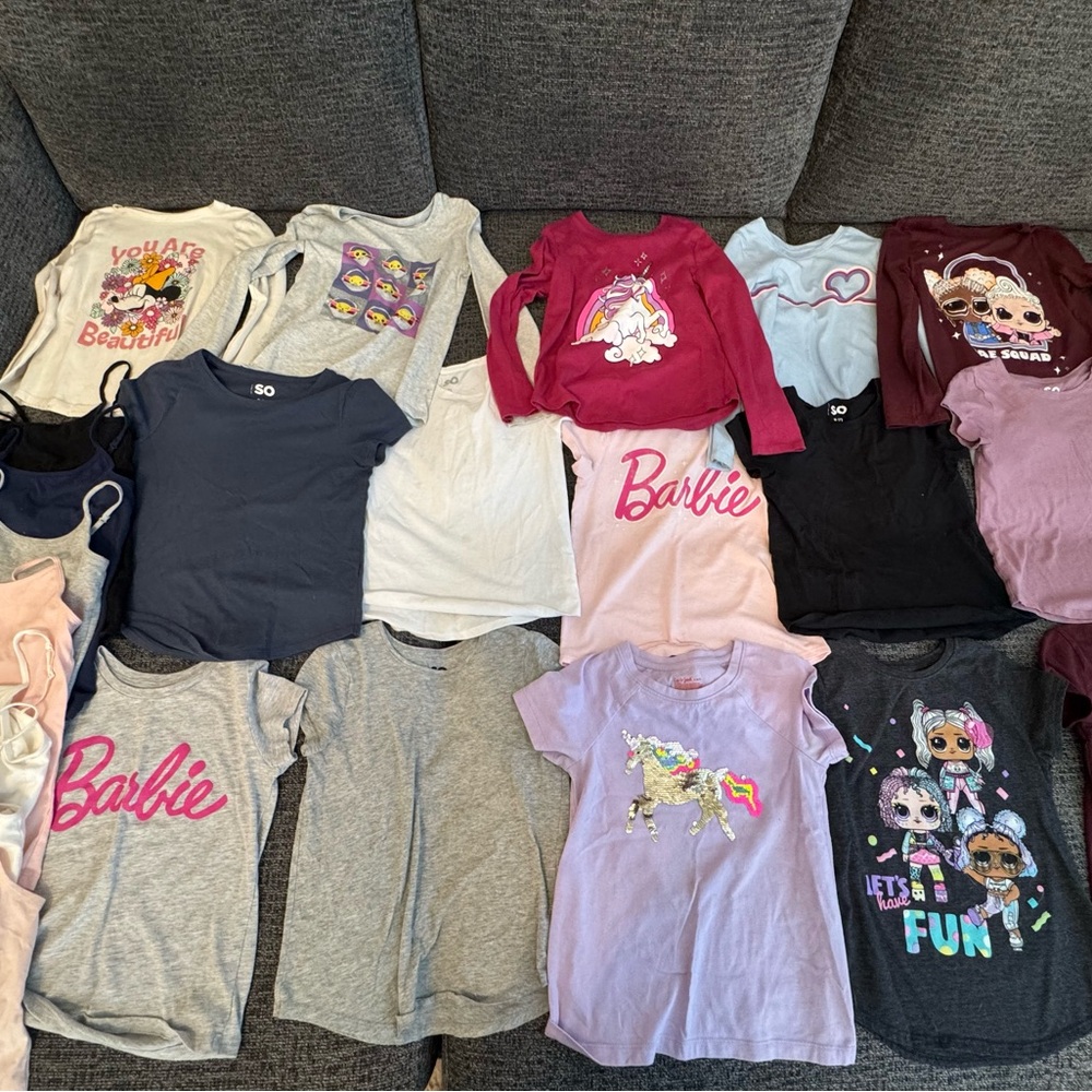 Girls shirts bundle size 6/7